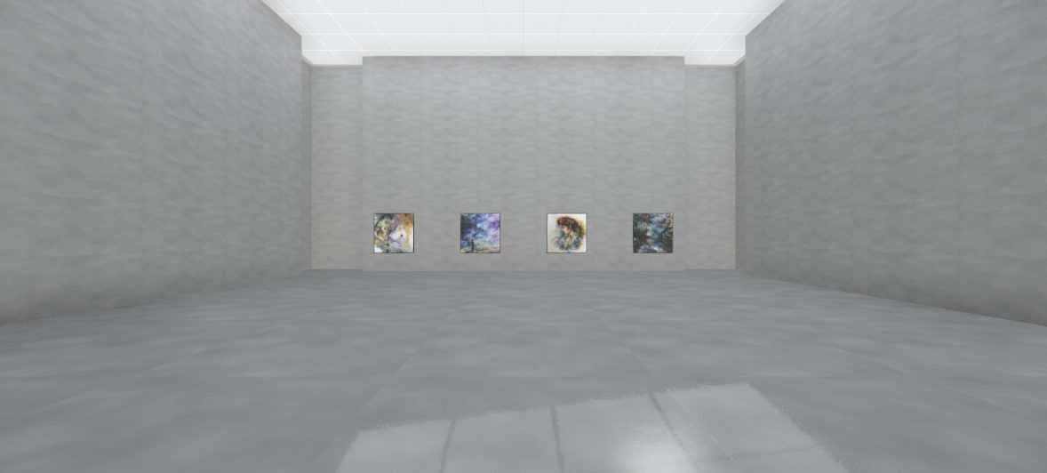 余白 ── 2F の展示室を 3D から書き出した静止画