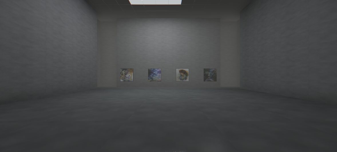 余白 ── 3F の展示室を 3D から書き出した静止画